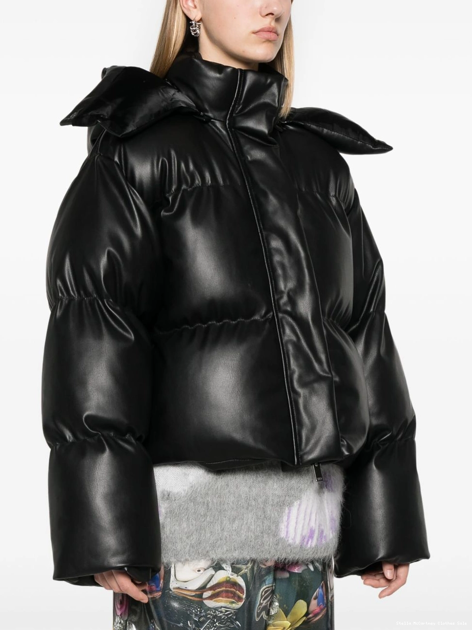 Affordable McCartney puffer Stella jacket faux-leather Women 0813